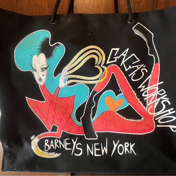 Lady Gaga Barneys New York Canvas Artist Tote Bag - Picture 5 of 5